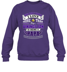 NFL The Only Thing I Love More Than Being A Minnesota Vikings Fan Is Being A Papa Football Crewneck Sweatshirt Crewneck Sweatshirt - belovedtshirt