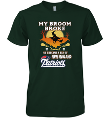 Broom Broke So I Became A Fan of New England Patriots  NFL Halloween Costume Men's Premium T-Shirt Men's Premium T-Shirt - belovedtshirt