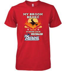 Broom Broke So I Became A Fan of New England Patriots  NFL Halloween Costume Men's Premium T-Shirt Men's Premium T-Shirt - belovedtshirt