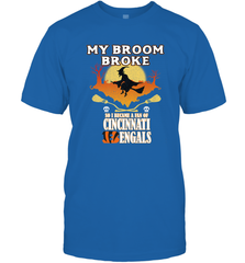 Broom Broke So I Became A fan of Cincinnati Bengals Halloween Costume Men's T-Shirt Men's T-Shirt - belovedtshirt