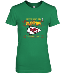 Kansas City Chiefs NFL Pro Line by Fanatics Super Bowl LIV Champions Women's Premium T-Shirt Women's Premium T-Shirt - belovedtshirt