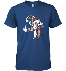 Welder American Flag USA Patriotic Welder Gift Men's Premium T-Shirt Men's Premium T-Shirt - belovedtshirt