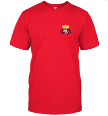 NFL San Francisco 49ers Logo Champion Crorwn Men's T-Shirt Men's T-Shirt - belovedtshirt