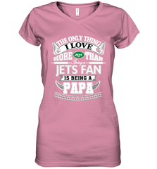 NFL The Only Thing I Love More Than Being A New York Jets Fan Is Being A Papa Football Women's V-Neck T-Shirt Women's V-Neck T-Shirt - belovedtshirt