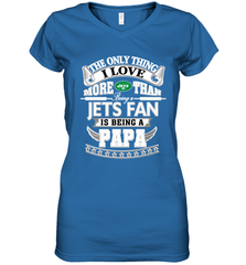 NFL The Only Thing I Love More Than Being A New York Jets Fan Is Being A Papa Football Women's V-Neck T-Shirt Women's V-Neck T-Shirt - belovedtshirt