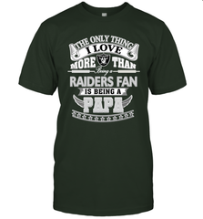 NFL The Only Thing I Love More Than Being A Oakland Raiders Fan Is Being A Papa Football Men's T-Shirt Men's T-Shirt - belovedtshirt