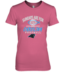 Sundays Are For Jesus and Carolina Funny Christian Football Women's Premium T-Shirt Women's Premium T-Shirt - belovedtshirt