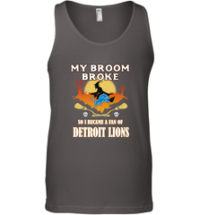 Broom Broke So I Became A Fan of Detroit Lions  NFL Halloween Costume Men's Tank Top Men's Tank Top - belovedtshirt