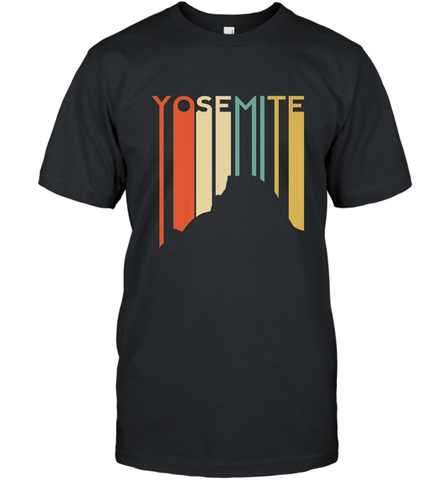 Yosemite National Park Retro Half Dome El Capitan Cali Men's T-Shirt Men's T-Shirt / Black / S Men's T-Shirt - belovedtshirt