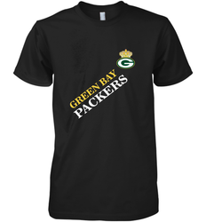 NFL Green Bay Packers Logo with Champion Crown Men's Premium T-Shirt