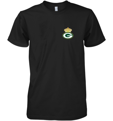 NFL Green Bay Packers Logo Champion Crown 1 Men's Premium T-Shirt Men's Premium T-Shirt / Black / XS Men's Premium T-Shirt - belovedtshirt