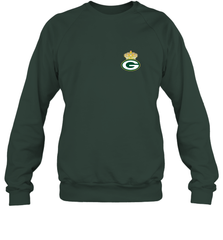 NFL Green Bay Packers Logo Champion Crown 1 Crewneck Sweatshirt Crewneck Sweatshirt - belovedtshirt