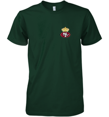 NFL San Francisco 49ers Logo Champion Crorwn Men's Premium T-Shirt Men's Premium T-Shirt - belovedtshirt