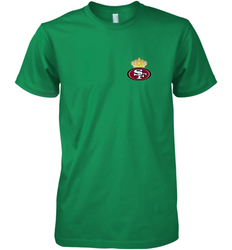 NFL San Francisco 49ers Logo Champion Crorwn Men's Premium T-Shirt