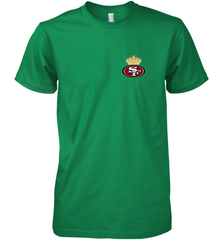 NFL San Francisco 49ers Logo Champion Crorwn Men's Premium T-Shirt Men's Premium T-Shirt - belovedtshirt