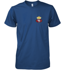 NFL San Francisco 49ers Logo Champion Crorwn Men's Premium T-Shirt Men's Premium T-Shirt - belovedtshirt