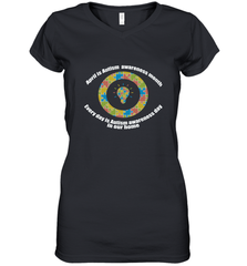 April is autism awareness month , Every day is Autism awareness day in our home AutismT shirt Women's V-Neck T-Shirt Women's V-Neck T-Shirt - belovedtshirt