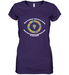 April is autism awareness month , Every day is Autism awareness day in our home AutismT shirt Women's V-Neck T-Shirt Women's V-Neck T-Shirt - belovedtshirt