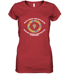 April is autism awareness month , Every day is Autism awareness day in our home AutismT shirt Women's V-Neck T-Shirt Women's V-Neck T-Shirt - belovedtshirt