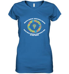 April is autism awareness month , Every day is Autism awareness day in our home AutismT shirt Women's V-Neck T-Shirt Women's V-Neck T-Shirt - belovedtshirt