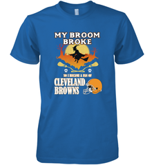 Broom Broke So I Became A Fan of Cleveland Browns  Halloween Costume Men's Premium T-Shirt Men's Premium T-Shirt - belovedtshirt