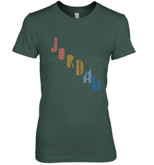 Vintage Jordan t shirt with Skyscarper Jordan Women's Premium T-Shirt Women's Premium T-Shirt - belovedtshirt