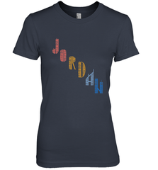 Vintage Jordan t shirt with Skyscarper Jordan Women's Premium T-Shirt Women's Premium T-Shirt - belovedtshirt