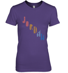 Vintage Jordan t shirt with Skyscarper Jordan Women's Premium T-Shirt Women's Premium T-Shirt - belovedtshirt