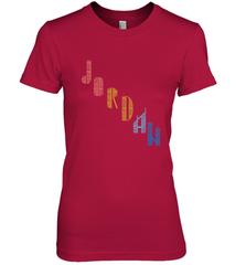 Vintage Jordan t shirt with Skyscarper Jordan Women's Premium T-Shirt Women's Premium T-Shirt - belovedtshirt