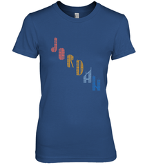 Vintage Jordan t shirt with Skyscarper Jordan Women's Premium T-Shirt Women's Premium T-Shirt - belovedtshirt