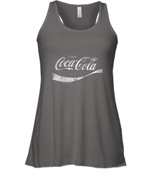 Coca Cola Vintage White Enjoy Logo Women's Racerback Tank Women's Racerback Tank - belovedtshirt