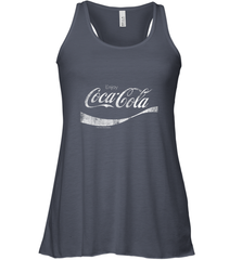 Coca Cola Vintage White Enjoy Logo Women's Racerback Tank Women's Racerback Tank - belovedtshirt