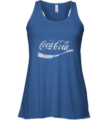 Coca Cola Vintage White Enjoy Logo Women's Racerback Tank Women's Racerback Tank - belovedtshirt