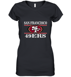 NFL San Francisco 49ers Logo Champion Women's V-Neck T-Shirt