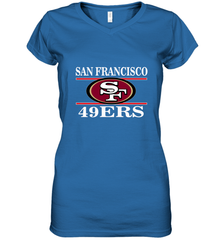 NFL San Francisco 49ers Logo Champion Women's V-Neck T-Shirt Women's V-Neck T-Shirt - belovedtshirt