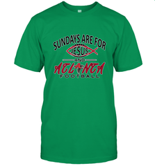 Sundays Are For Jesus and Atlanta Funny Christian Football Men's T-Shirt Men's T-Shirt - belovedtshirt
