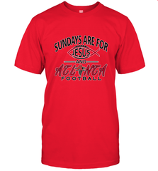 Sundays Are For Jesus and Atlanta Funny Christian Football Men's T-Shirt Men's T-Shirt - belovedtshirt