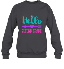 Hello Second Grade 2nd Grade Teachers Students Gift Crewneck Sweatshirt Crewneck Sweatshirt - belovedtshirt