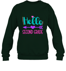 Hello Second Grade 2nd Grade Teachers Students Gift Crewneck Sweatshirt Crewneck Sweatshirt - belovedtshirt