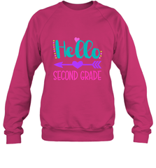 Hello Second Grade 2nd Grade Teachers Students Gift Crewneck Sweatshirt Crewneck Sweatshirt - belovedtshirt
