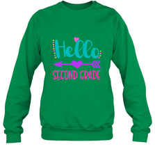Hello Second Grade 2nd Grade Teachers Students Gift Crewneck Sweatshirt Crewneck Sweatshirt - belovedtshirt