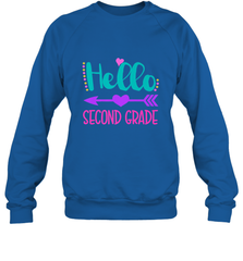 Hello Second Grade 2nd Grade Teachers Students Gift Crewneck Sweatshirt Crewneck Sweatshirt - belovedtshirt