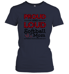 Proud And Loud Softball Mom Women's T-Shirt Women's T-Shirt - belovedtshirt