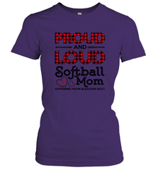 Proud And Loud Softball Mom Women's T-Shirt Women's T-Shirt - belovedtshirt