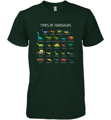 Types Of Dinosaurs Men's Premium T-Shirt Men's Premium T-Shirt - belovedtshirt