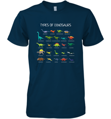 Types Of Dinosaurs Men's Premium T-Shirt Men's Premium T-Shirt - belovedtshirt