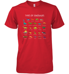 Types Of Dinosaurs Men's Premium T-Shirt Men's Premium T-Shirt - belovedtshirt