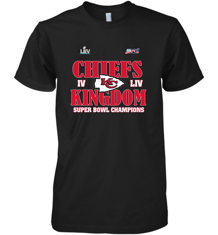 NFL Kansas City Chiefs Logo super bowl champions IV LIV Men's Premium T-Shirt Men's Premium T-Shirt / Black / XS Men's Premium T-Shirt - belovedtshirt