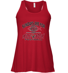 Sundays Are For Jesus and Atlanta Funny Christian Football Women's Racerback Tank