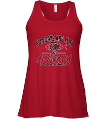 Sundays Are For Jesus and Atlanta Funny Christian Football Women's Racerback Tank Women's Racerback Tank - belovedtshirt